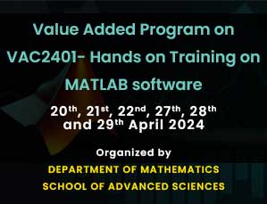 Value Added Program on VAC2401- Hands on Training on MATLAB software