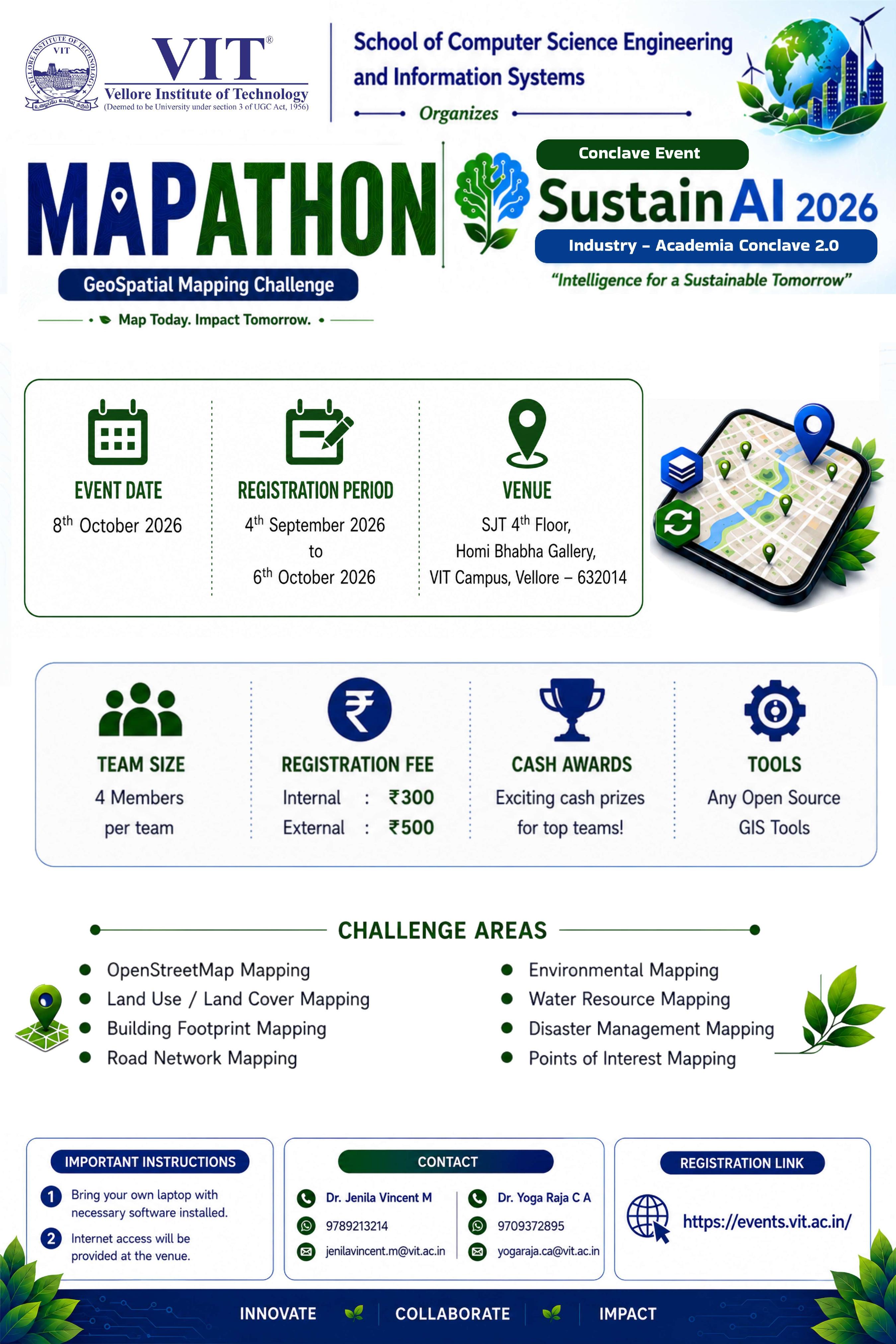 SustainAI 2026 Mapathon brochure