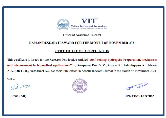 Raman Research Award