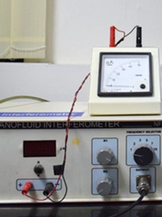 Nanofluid interferometer