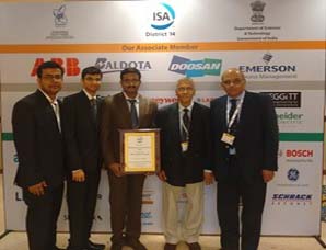 ISA-VIT wins "Best Performance Award" for the year 2014-15