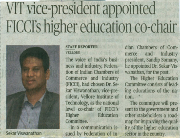 Dr.Sekar Viswanathan - FICCI-HE Co-Chair