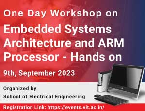 One Day Workshop on Embedded Systems Architecture and ARM Processor - Hands on