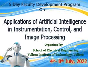 5 Day Faculty Development Program On Applications of Artificial Intelligence in Instrumentation, Control, and Image Processing