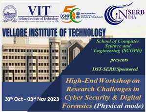 High-End Workshop on Research Challenges in Cyber Security & Digital Forensics (Physical Mode)