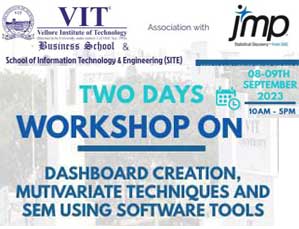 Two days workshop on dashboard creation, mutivariate techniques and SEM using software tools