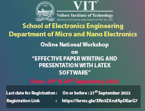 Online National Workshop on Effective paper writing and presentation with LATEX Software