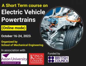 A Short Term course on Electric Vehicle Powertrains (Online mode)