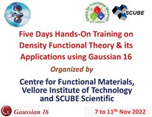 Five Days Hands On Training on Density Functional Theory & its Applications using Gaussian 16