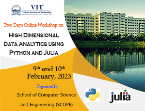 Two Days Online Workshop on High Dimensional Data Analytics using Python and Julia