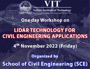 One day Workshop on LIDAR TECHNOLOGY FOR CIVIL ENGINEERING APPLICATIONS