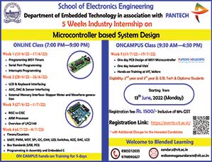 Industry Internship on Microcontroller based System Design