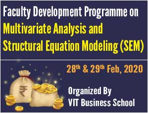 Faculty Development Programme on Multivariate Analysis and Structural Equation Modeling (SEM)