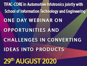 One Day Webinar on Opportunities and Challenges in Converting Ideas into Products