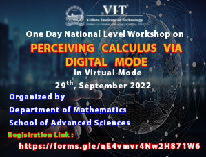 One Day National Level Workshop on Perceiving Calculus via Digital Mode