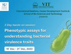 3 Day hands-on session: Phenotypic assays for understanding bacterial virulence traits