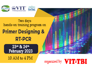 Two days hands-on training program on Primer Designing & RT-PCR