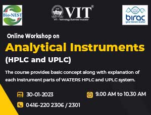 Online Workshop on Analytical Instruments (HPLC and UPLC)