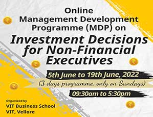 Online Management Development Programme (MDP) on Investment Decisions for Non-Financial Executives