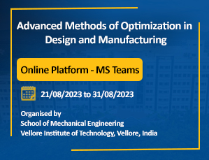 Advanced Methods of  Optimization in Design and  Manufacturing