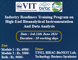 Industry Readiness Training Program on High-End Bioanalytical Instrumentation & Data Analysis
