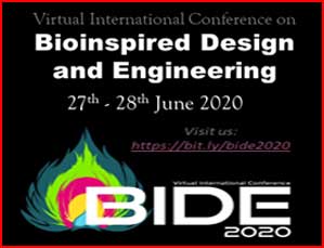 Virtual International Conference on “Bioinspired Designs and Engineering (BIDE) 2020”