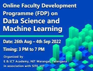 Online Faculty Development Programme (FDP) on Data Science and Machine Learning