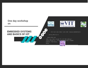 ONE DAY WORKSHOP ON EMBEDDED SYSTEMS AND BASICS OF IOT