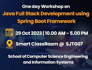 One day Workshop on Java Full Stack Development using Spring Boot Framework