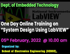 One Day Online Training on “System Design Using LabVIEW”