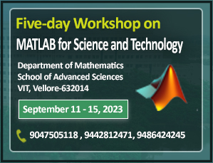 Five-day Workshop on MATLAB for Science and Technology 