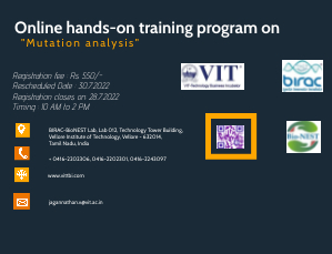 Online hands-on training program on "Mutation analysis"