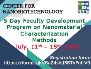 5 Day Faculty Development Program on Nanomaterial Characterization Methods