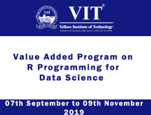 Value Added Program on R Programming for Data Science 