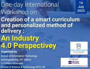 One-day International Workshop on Creation of a smart curriculum and personalized method of delivery: An Industry 4.0 Perspective