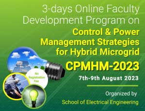 3-days Online Faculty Development Program on Control and Power Management Strategies for Hybrid Microgrid CPMHM-2023