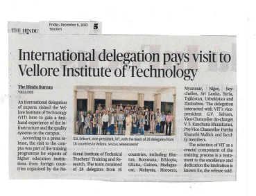International experts delegation visit VIT