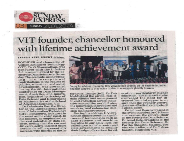 Chancellor Sir Lifetime Achievement award
