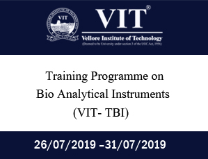 Training Programme on Bio Analytical Instruments 