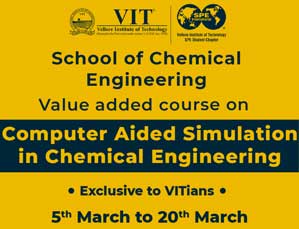 Value Added Program on Computer Aided Simulation in Chemical Engineering VAC1815