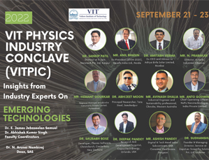 Three-day Virtual Industry-Academia VIT – Physics Industry Conclave (VITPIC)