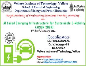 Royal Academy of Engineering Sponsored Two-day Workshop on AI based Charging Infrastructure for Sustainable E-Mobility (AISEM 2024)