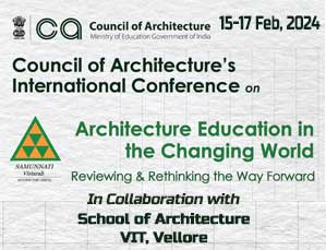 Council of Architecture’s International Conference on Architecture Education in the Changing World