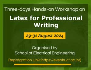 Three-days Hands-on Workshop on Latex for Professional Writing