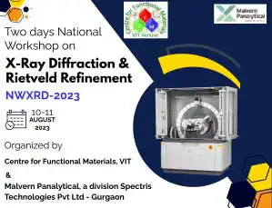 Two days National Workshop on X-Ray Diffraction & Rietveld Refinement (NWXRD-2023)