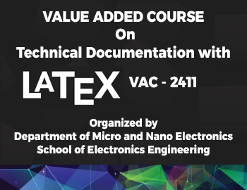 VALUE ADDED COURSE on Technical Documentation with LATEX–VAC – 2411