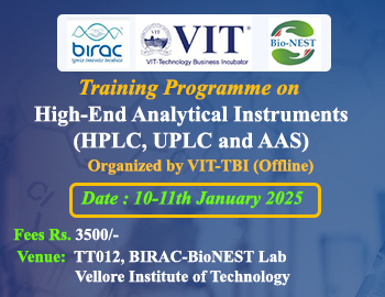 Training Programme on High-End Analytical Instruments (HPLC, UPLC and AAS)