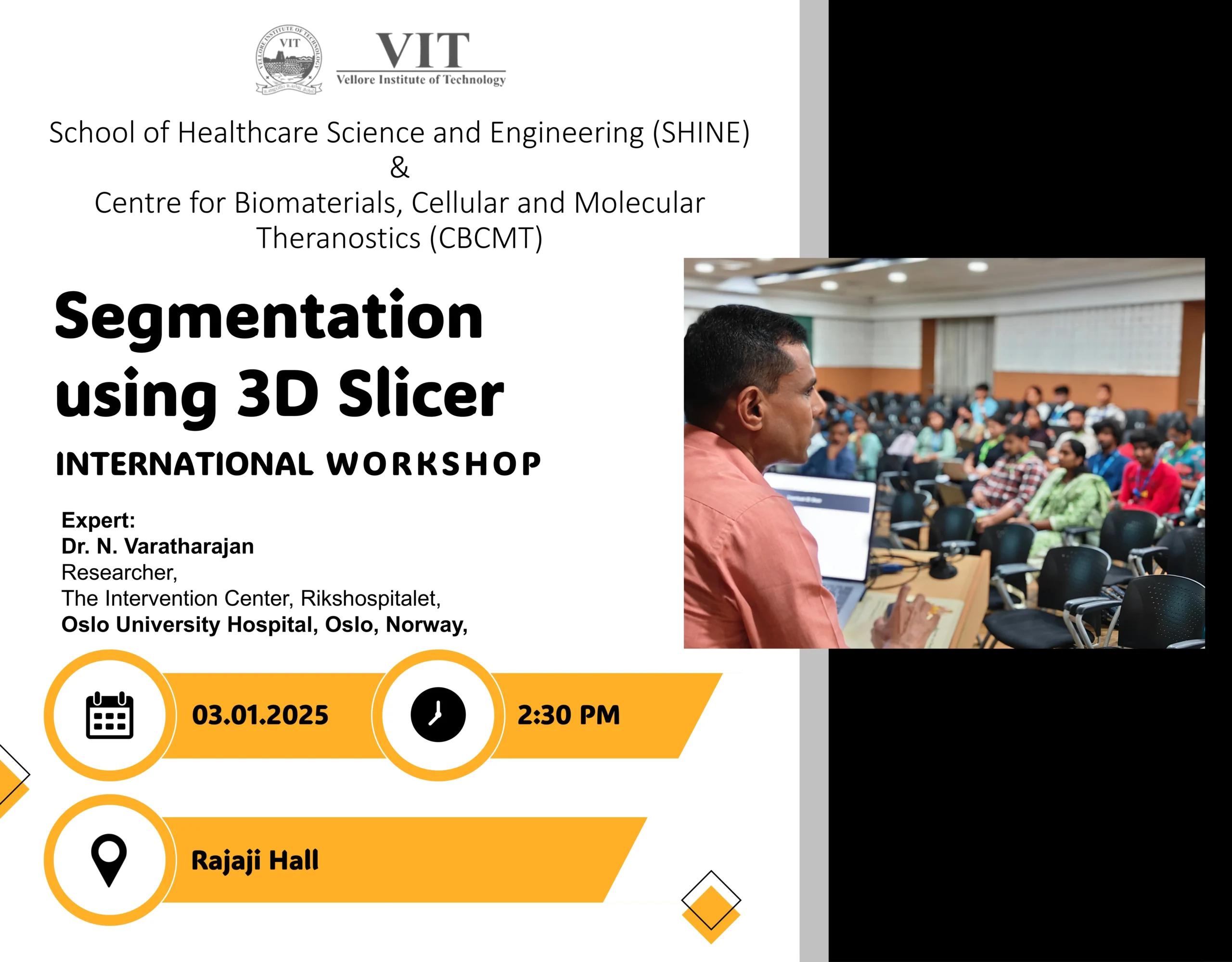 International Hands-on Workshop on “Segmentation using 3D Slicer”