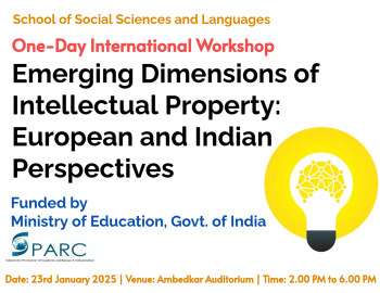 One-Day International Workshop Emerging Dimensions of Intellectual Property European and Indian Perspectives