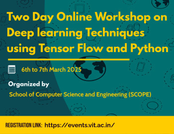 Two Day Online Workshop on Deep learning Techniques using TensorFlow and Python